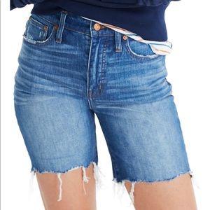 Madewell High Rise Mid Length Jean Shorts 24